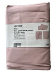 Ikea Ullvide King Sheet Bed Set, Light Pink Fitted, Flat W/ 2 Pillowcase. Fixed Price $53.11.