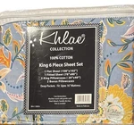 Khlae Collection 100% Cotton 6 Pieces Sheet Set 800 Count King Size New. Fixed Price $40.00.