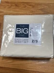 New The Big One Easy Care 275THREAD Count Pima Cottonblend King Sheets Set Ivory. Fixed Price $36.99.