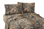Realtree Xtra King Sheet Set Hunting Camouflage 4PC Percale Brown Leaves Green. Fixed Price $63.99.
