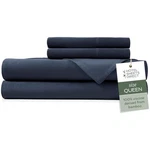 Moisture-wicking Bamboo Sheets, Navy Blue. Fixed Price $136.84.