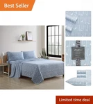 Soft Cotton Flannel Twin Sheets With Birch Forest Pattern - Cozy Decor. Fixed Price $83.99.