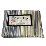 Wamsutta Stripe Flat Sheet Queen Blue Green New Old Stock Irregular Poly Cotton. Fixed Price $36.99.