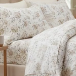 Laura Ashley Soft Cotton Flannel Sheet Set Full Floral Beige Extra. Fixed Price $69.99.