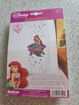 2006 Janlynn Disney Princess Ariel Pillowcase Stamped Cross Stitch Kit W/floss. Fixed Price $13.50.