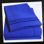 Sweet Home Collection 1800 Series King Bed Sheets 4 Piece Set Royal Blue. Fixed Price $13.50.