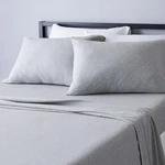 Amazon Basics 4 Piece Breathable 100% Cotton Jersey Knit Bed Full, Light Gray. Fixed Price $55.64.