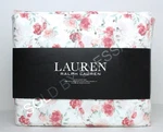4PC Ralph Lauren King Sheet Set Pink Floral Roses Farmhouse Cottage Chic Cotton. Fixed Price $139.95.
