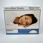 New Microfiber Twin Sheet Set White Better Sleep Shop Hope To Dream. Fixed Price $21.00.