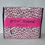 Betsey Johnson 4 Piece Queen Pink Leopard Microfiber Sheet Set, New Package. Fixed Price $39.99.