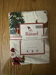 Pottery Barn Kids Flannel Merry Santa Pillow Case Standard New. Fixed Price $29.99.