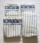 Ralph Lauren Queen Sheet Set Jonquil Blue Tamarind Floral Stripes 4 Pieces. Fixed Price $65.00.