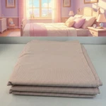 Ralph Lauren Primary Pink & White Small Gingham King Flat Sheet 100% Cotton Euc. Fixed Price $49.99.