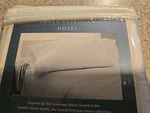 2 Grand Patrician Hotel Pillowcase Standard White Egyptian Cotton Sateen 450 Tc. Fixed Price $40.00.