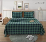 Lane Linen Queen Flannel Sheet Set 4 Pc 100% Cotton Deep Pocket Green. Fixed Price $39.99.