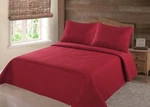 Midwest Red Solid Quilt Bedding Bedspread Coverlet Pillow Cases Set. Fixed Price $28.05.