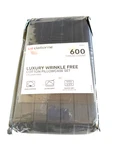 Liz Claiborne Luxury 100% Cotton, Dobby Stripe, 2 Pc King Cases, Graphite. Fixed Price $12.99.