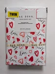 Rae Dunn Love Hearts 3 Pc Twin Sheet Set Valentines Embroidered Pillowcase Nwt. Fixed Price $24.46.
