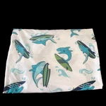 Surfing Sharks Twin Flat Sheet Authentic Kids Homegoods White Cutter Craft. Fixed Price $12.97.