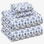 Ruvanti Flannel Queen Size - 100% Cotton Double Brushed Bed Sheets, De.... Fixed Price $69.38.