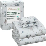 Ruvanti 100% Organic Cotton Sheets California King, Halcyon. Fixed Price $84.79.