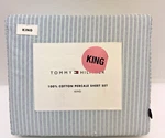 Tommy Hilfiger Highland Ticking Stripe Green 100% Cotton Sheet Set 4PC. Fixed Price $69.95.