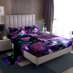Erosebridal Dragon Bed Sheets Set Purple Nebula Full Size Mysterious. Fixed Price $67.38.