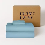 Briarwood Home Queen Organic Cotton Flannel Sheet Set Sky Blue Deep Pocket. Fixed Price $65.98.