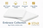 100% Cotton Pillowcases Embrace Collection Supima Hotel Bedding White. Fixed Price $13.99.