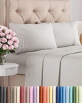 Queen Size 4 Piece Set - Comfy Breathable & Cooling Hotel Luxury. Fixed Price $41.36.