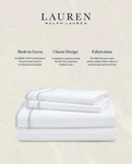 Ralph Lauren Spencer Sateen Border 300TC Sheet 4 Pc Set White/ Blue $170 Queen. Fixed Price $110.00.