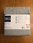 The Big One Cotton Rich Blend Sheet Set Queen - Gray Gridlock 4PCS. Fixed Price $28.00.