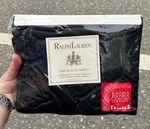 Ralph Lauren Home Bed Sheet Twin Sateen Black Egyptian Cotton Estate New Irreg. Fixed Price $29.99.