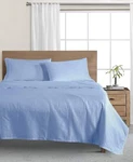 Wellbeing Oxywash Solid 300 Thread Count 4PC Sheet Set, Queen. Fixed Price $69.90.