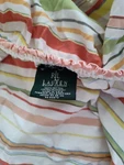 Vtg Lauren Ralph Harbor View Multi Color Striped Twin Fitted Sheet Read. Fixed Price $24.99.