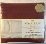 Homecrest Queen Size 6 Piece Sheet Set Egyptian Comfort Wrinkle Free Luxury New. Fixed Price $29.99.