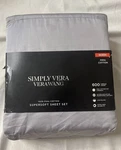 Simply Vera Wang 4 Pieces Sheet Set Queen Light Blue- 600TC. Fixed Price $79.00.
