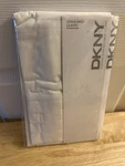 New Dkny Donna Karan Ivory Ruffle Standard Queen Pillowcases. Fixed Price $39.99.