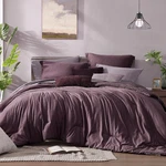 Reversible King Size Comforter Set - 7 Piece Italian Plum Bedding. Fixed Price $127.99.