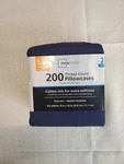 Mainstays Pillowcases Pack Standard Queen 200 Thread Count Navy Blue Cotton. Fixed Price $7.48.