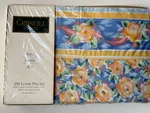 New Croscill *king Flat & Fitted Sheet Set Pillowcases Fiesta Yellow Flowers. Fixed Price $249.95.