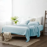 Ienjoy Home Queen 20000-THREAD Count Microfiber Aqua 4-PIECE Bed Sheets. Fixed Price $23.10.