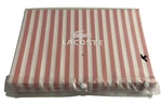 Lacoste 100% Cotton Crocod'elle Twin Flat Sheet Pink And White Stripes New. Fixed Price $14.00.