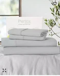 Purity Home 400 Tc Ultimate Percale 4-PIECE Full Sheet Set (light Grey) 100% Cot. Fixed Price $34.98.