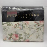 Vtg Ralph Lauren Home Meadow Way Floral Rose Queen Fitted Sheet Shabby Cottage. Fixed Price $82.95.