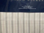 Ralph Lauren Francoise Dominique Cotton Flat Sheet Striped Cream - Nwt King. Fixed Price $119.95.