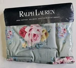 Vintage Ralph Lauren Cottage Lane Floral Green Twin Flat Sheet Usa New. Fixed Price $59.99.