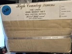 High Country Linens Symphony-california King Set-almond Nwt. Fixed Price $79.99.