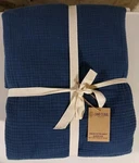 Sand Cloud Gauze Fitted Sheet Queen Size Dark Denim 60.5" 80.5" W/ 18" Pocket. Fixed Price $140.00.