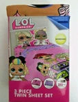 L.o.l Surprise 3 Piece Twin Sheet Set Pillowcase Kids Girls Pink New Microfiber. Fixed Price $19.00.